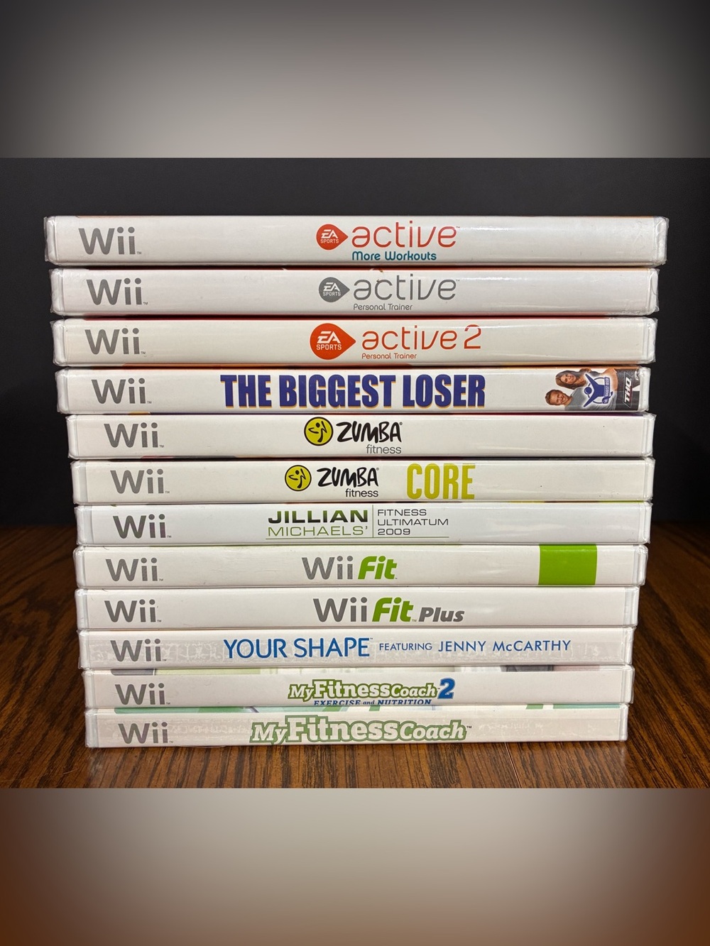 LOT Of 12 Nintendo Wii Fitness Health Game Lot - New Sealed - NO DUPLICATES!!